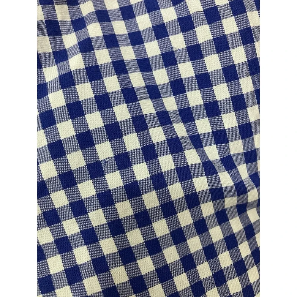 Ralph Lauren Blue White Gingham Dress Shirt Boys‎ 14-16 Button Down Pink Pony